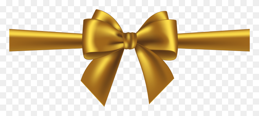 8001x3253 Bow Clip Art Gallery Yopriceville High Quality Gold Christmas Bow Clipart, Tie, Accessories, Accessory HD PNG Download