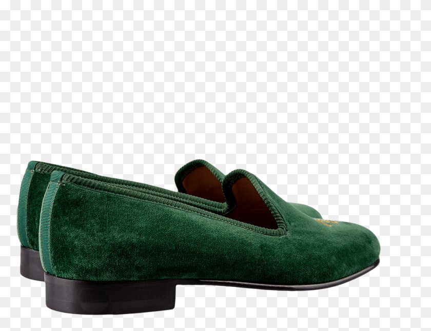 1308x983 Bow Tie Dark Green Fleur De Lys Velvet Slippers Back, Shoe, Footwear, Clothing HD PNG Download