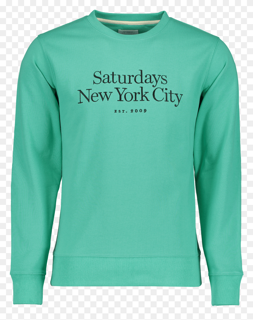 1253x1611 Bowery Embroidered Miller Sweatshirt Seafoam New York Magazine, Sleeve, Clothing, Apparel Descargar Hd Png