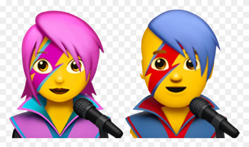 780x436 Bowie Emojis, Microphone, Electrical Device, Person HD PNG Download