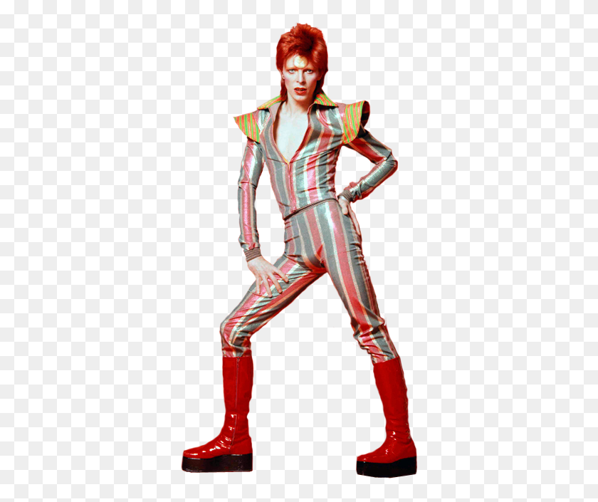 334x645 Bowie Ziggy Stardust Dave Bowie, Spandex, Person, Human HD PNG Download