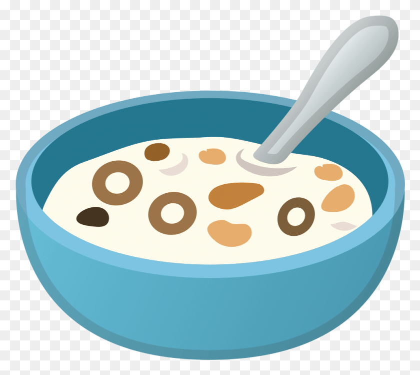 961x850 Bowl Of Cereal Emoji Bowl Of Cereal Emoji, Milk, Beverage, Drink HD PNG Download