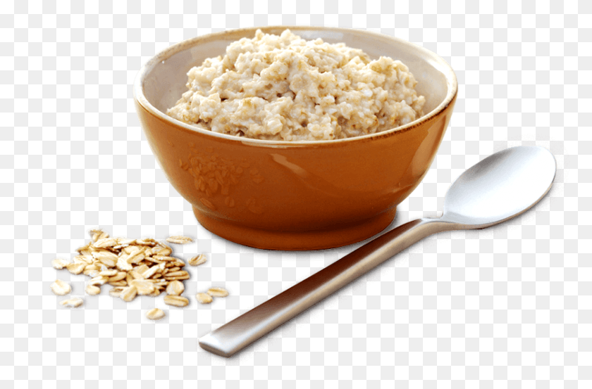 835x528 Bowl Transparent Porridge Oatmeal, Spoon, Cutlery, Food HD PNG Download