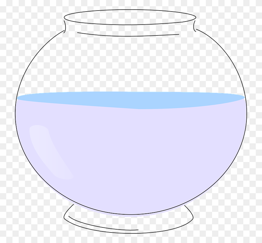 745x720 Bowl Water Glass Empty Round Fish Pet Goldfish Circle, Bathtub, Tub, Soup Bowl HD PNG Download