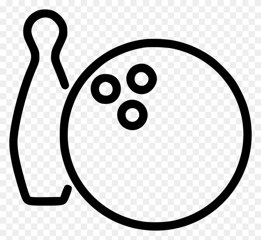 980x896 Bowling Pin Ball Comments Circle, Stencil, Logo, Symbol HD PNG Download