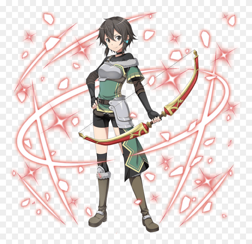 1021x989 Bows Have Also Been Introduced Along With Sinon A New Sword Art Online Integral Factor Sinon, Person, Human, Graphics HD PNG Download