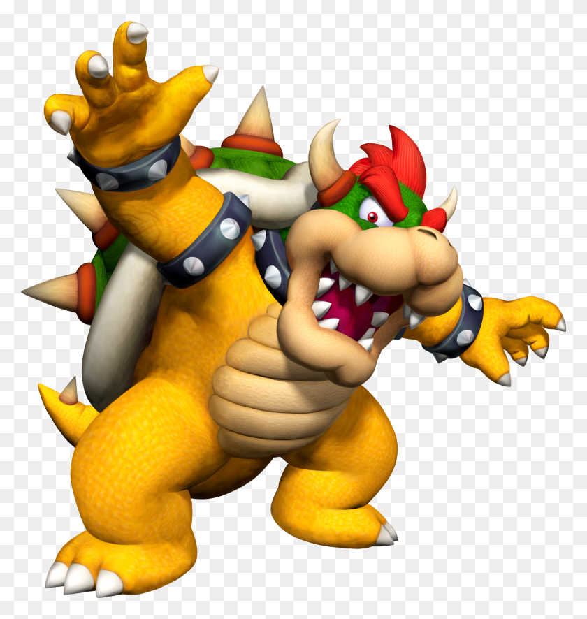 2453x2600 Bowser Had A Very Defined Nose And Snout Like All Koopas Super Mario Monster, Toy, Inflatable, Sweets HD PNG Download