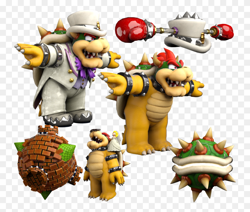 750x650 Bowser Super Mario Odyssey Bowser, Figurine, Toy HD PNG Download