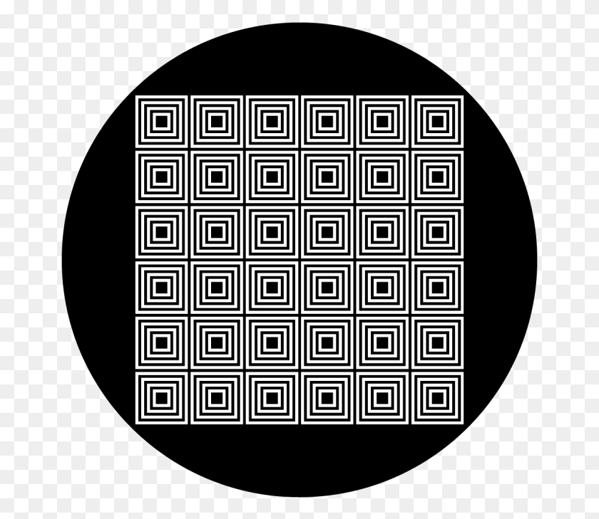 669x669 Box Illusion Circle, Rug, Pattern, Maze HD PNG Download