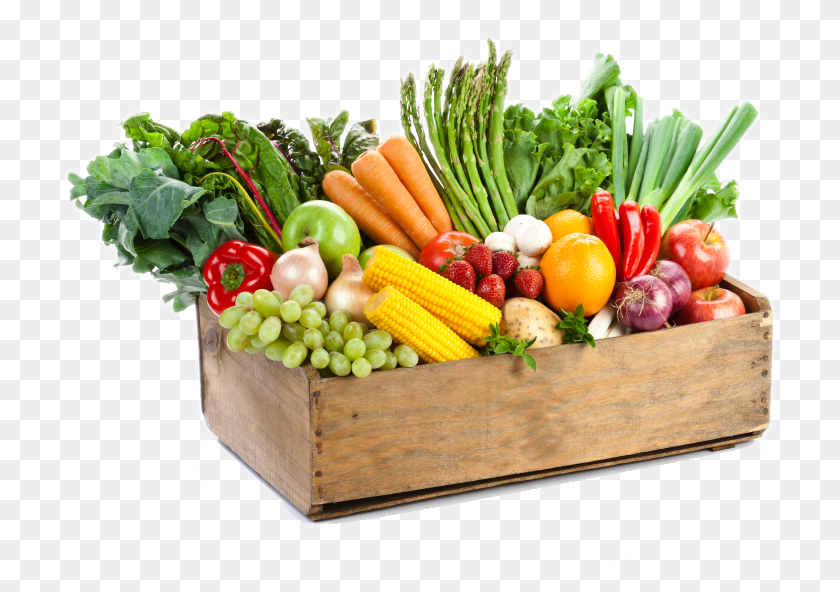 720x532 Коробка Фруктов И Овощей, Растение, Еда, Еда Png Скачать