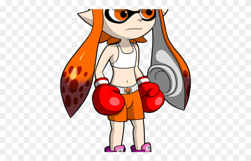 441x481 Boxer Clipart Boxing Ring Inkling Girl, Person, Human, Clothing HD PNG Download