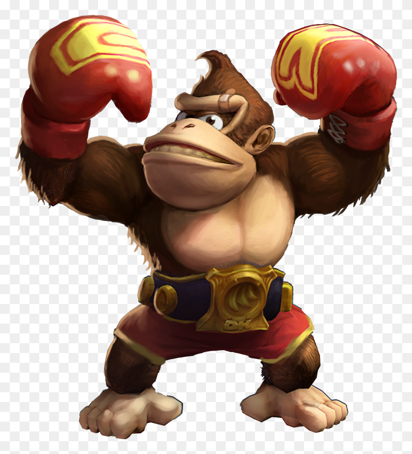 1507x1675 Boxer Donkey Kong Project M, Figurine, Casco, Ropa Hd Png