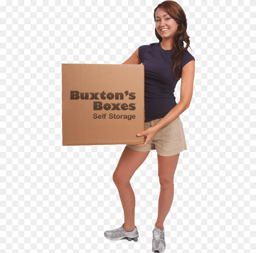 439x832 Boxes Girl, Box, Cardboard, Carton, Person PNG