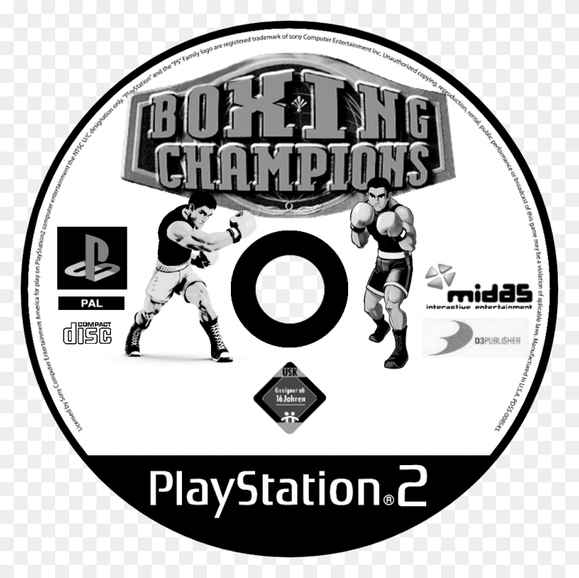 1000x1000 Boxing Champions Ape Escape 2 Ps2 Dvd, Person, Human, Disk HD PNG Download
