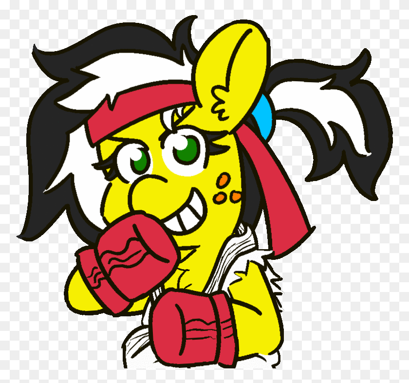 775x727 Boxing Gloves Earth Pony Female Cartoon, Performer, Costume, Face HD PNG Download