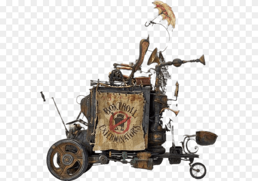 580x590 Boxtroll Exterminators Vehicle, Bronze, Bulldozer, Machine, Art Clipart PNG