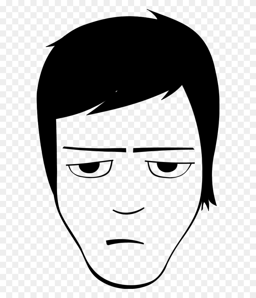 600x919 Boy Bored Face Bored Face Cartoon, Gray, World Of Warcraft HD PNG Download
