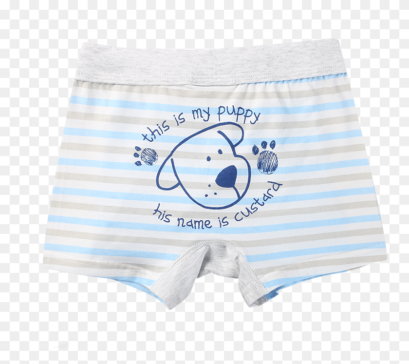 769x687 Boy Boxer Briefs Colorful Striped Puppy Underwear Underpants, Clothing, Apparel, Lingerie HD PNG Download