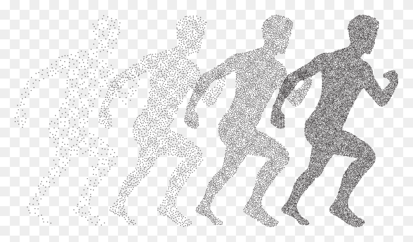 960x533 Boy Human Male Man Running Particles Dots Human Particles, Person, People HD PNG Download