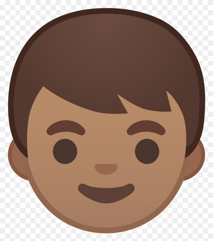 843x962 Boy Medium Skin Tone Icon Emoji, Face, Head, Portrait HD PNG Download