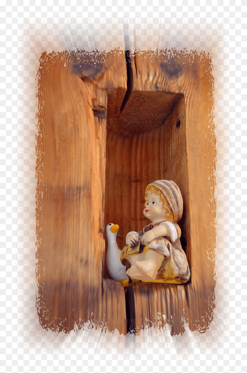 755x1204 Boygooseporcelain Figurinewood Pngisolatedraysfree Plywood, Wood, Bird, Animal HD PNG Download