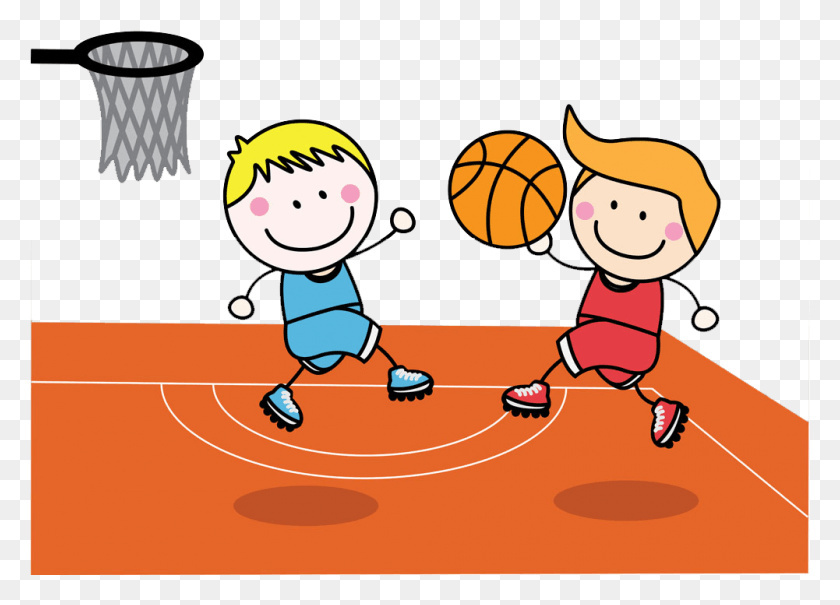 1001x700 Boys Basketball Clip Art Playing Basketball Clip Art, Sport, Sports, Team Sport HD PNG Download