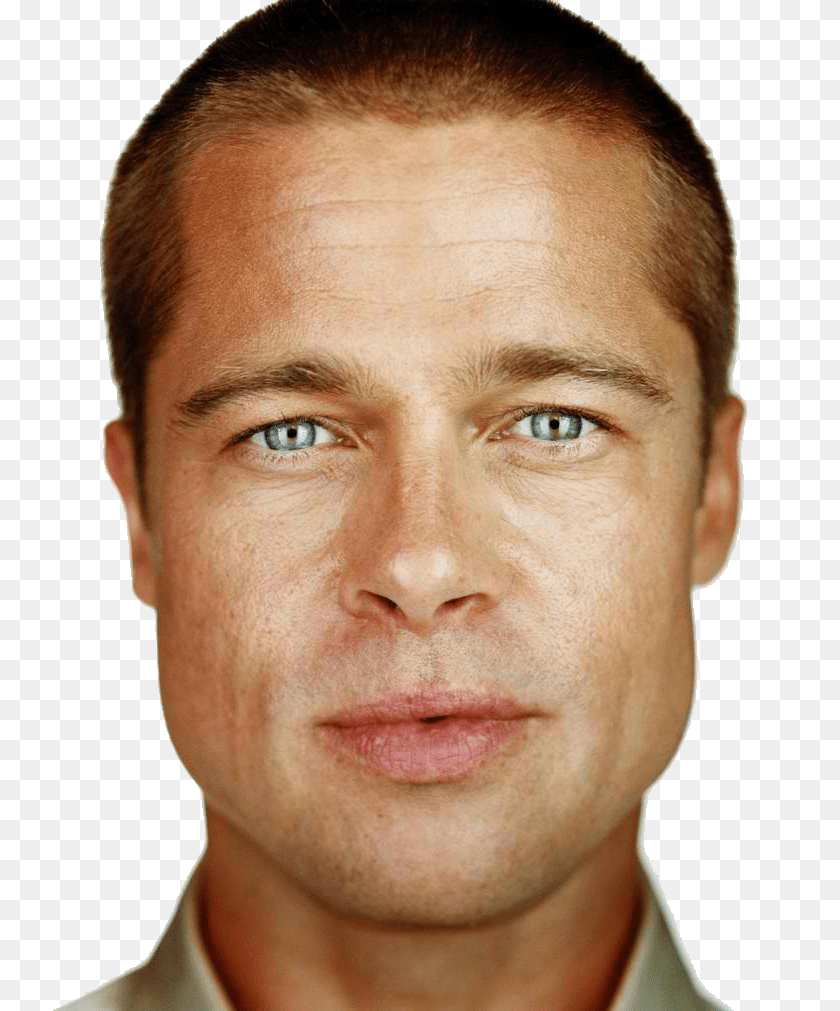 Brad Pitt, Adult, Face, Head, Male PNG
