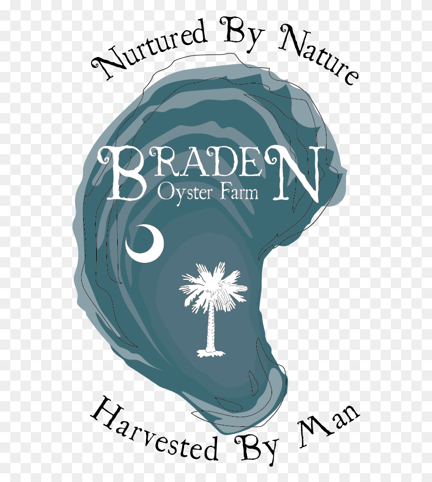 562x877 Descargar Png Braden Oyster Farm Logo Bandera Y Sello De Carolina Del Sur, Word, Light, Texto Hd Png