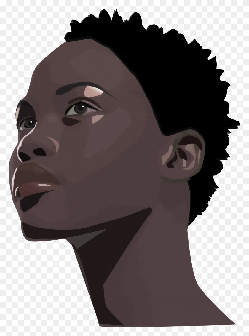 Нарисованный афроамериканец