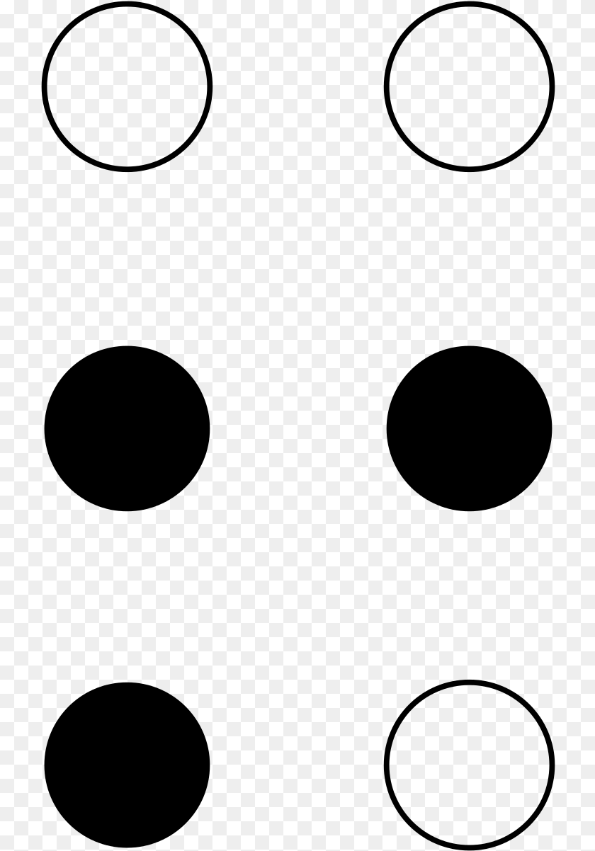 727x1202 Braille Exclamation Point, Gray Transparent PNG