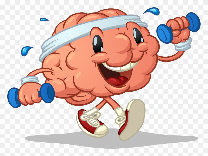 1098x804 Brain Exercise Clipart Cute Brain HD PNG Download