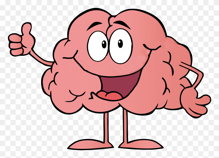 4373x3065 Brain For Free On Brain Cartoon Image, Heart, Cupid, Graphics HD PNG Download