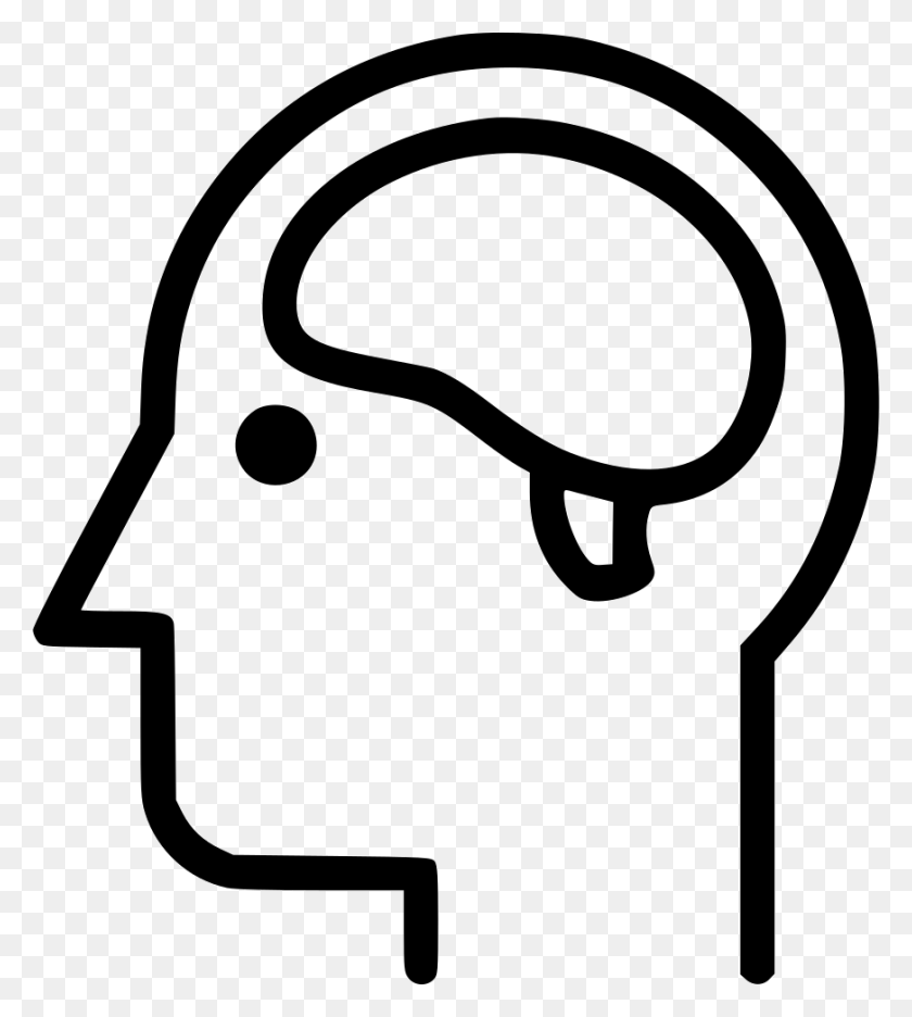 872x980 Brain System Mind Head Transparent Background Nervous System Symbol, Stencil, Hand, Label HD PNG Download