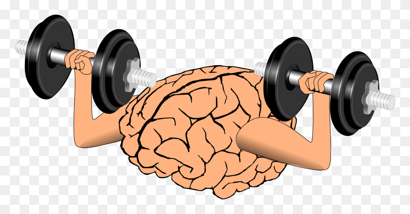 2400x1167 Brain Training Clip Art Brain Lifting Weights, Machine, Working Out, Sport HD PNG Download