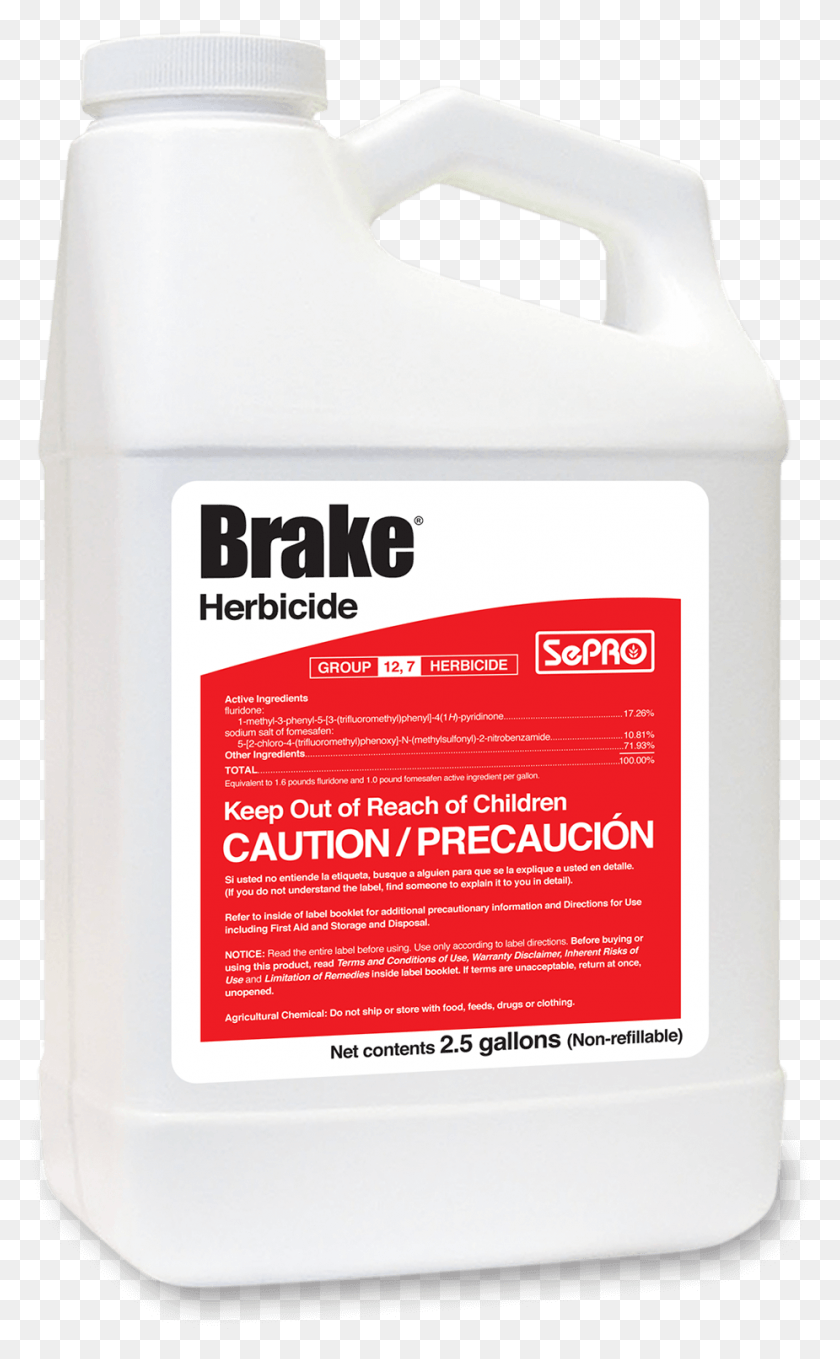 925x1541 Brake Herbicide For Cotton Bottle, Label, Text, Beverage HD PNG Download