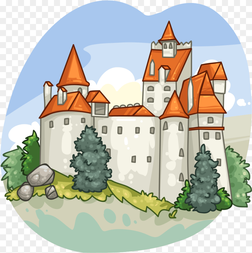1018x1020 Bran Castle, Architecture, Building, Fortress PNG