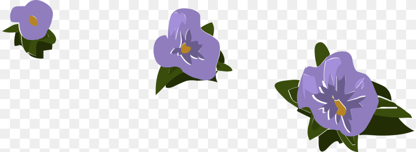1920x701 Branch Flower Brush Purple Clipart, Plant PNG