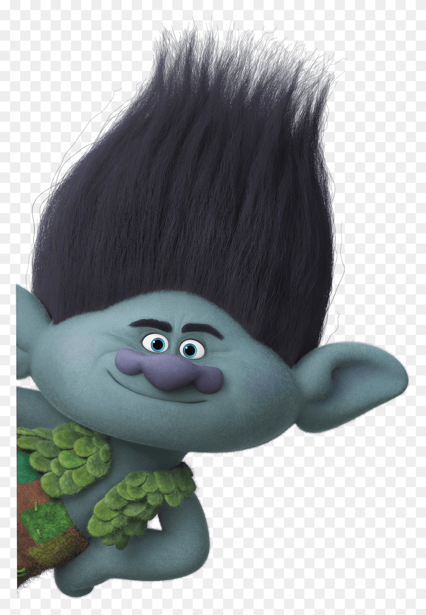 1610x2379 Branch Trolls Characters Black Haired Cartoon Characters, Toy, Animal HD PNG Download