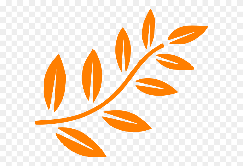 600x513 Branch With Leaves Clipart, Graphics, Floral Design HD PNG Download