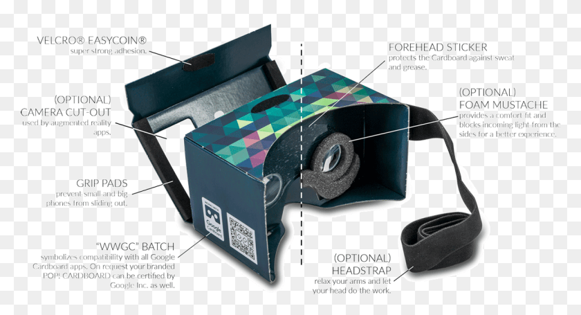 1140x578 Brand Google Cardboard For Your Customers Branded Google Cardboard, Machine, Tape, Paper HD PNG Download