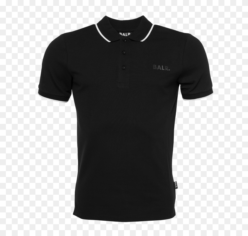 800x800 Brand Metal Logo Polo Shirt Black The Official Balr Website, Clothing, T-shirt, Sleeve Clipart PNG