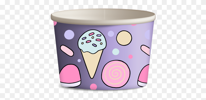432x348 Branded Ice Cream Cups Coffee Cup, Cream, Dessert, Food HD PNG Download