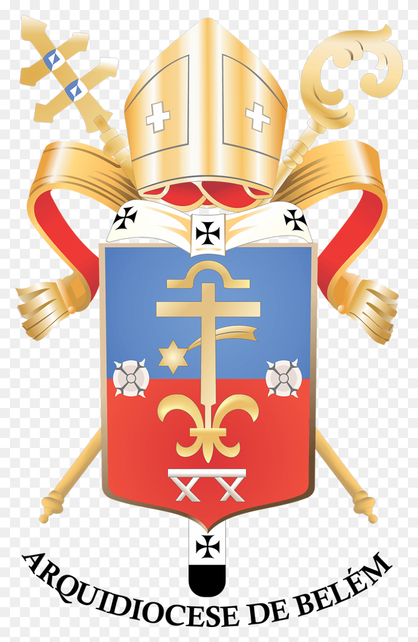 800x1262 Descargar Png / Braso Arquidiocesis Arquidiocesis Católica Romana De Belm Do Par Png