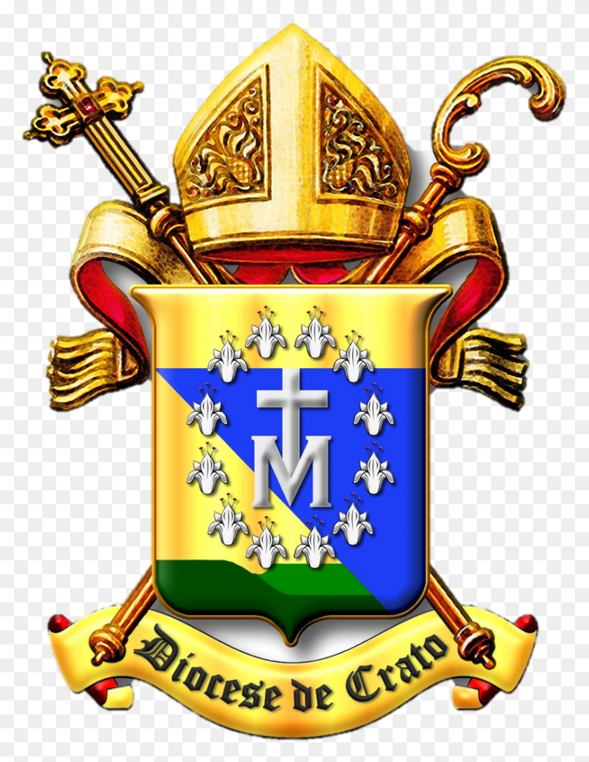 841x1109 Descargar Png Braso Da Diocese De Crato Em Pastorais Sociais, Armor, Emblema, Símbolo Hd Png