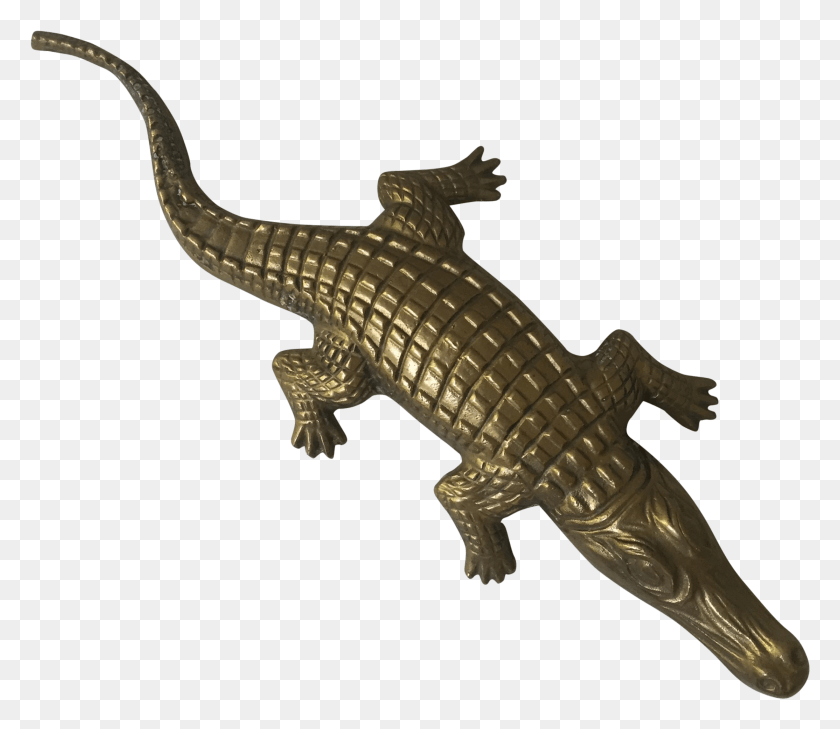 2228x1913 Brass Figure Alligators Nile Crocodile, Lizard, Reptile, Animal HD PNG Download