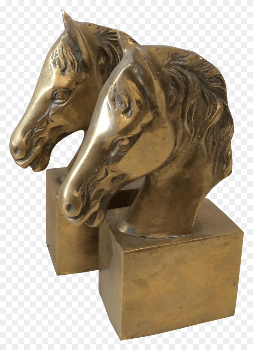 1421x2006 Brass Horse Head Bookends Bronze Sculpture, Figurine, Statue HD PNG Download