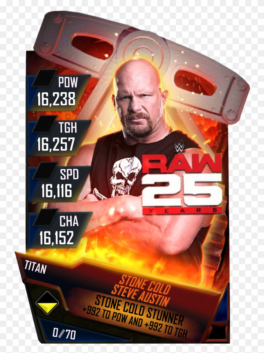 757x1063 Braunstrowman S4 18 Titan Ringdom Wwe Cards Stone Cold Steve Austin, Advertisement, Poster, Flyer HD PNG Download
