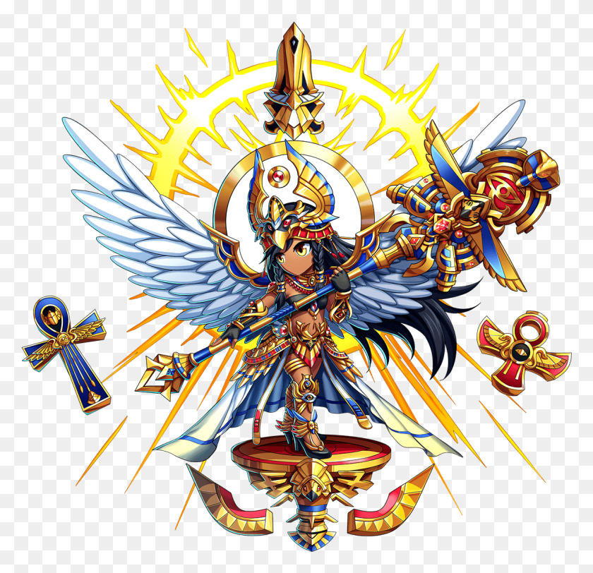 1177x1136 Brave Frontier Bright Star Persenet Brave Frontier Bright Star Persenet, Emblem, Symbol, Weapon HD PNG Download