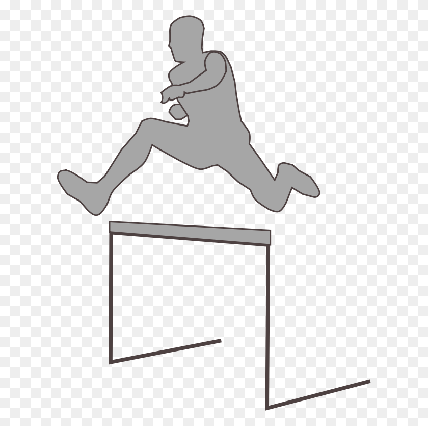 617x775 Brave Learning Jumping Over Clipart, Hurdle HD PNG Download
