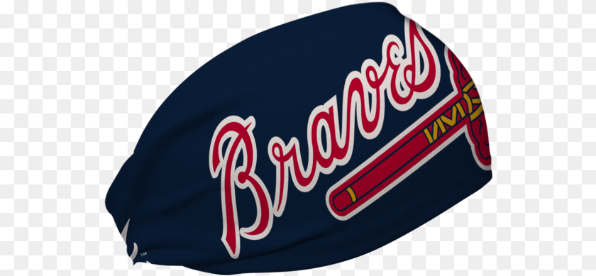 Braves Wordmark Navy Cooling Headband Language, Cap, Clothing, Hat, Swimwear Sticker PNG